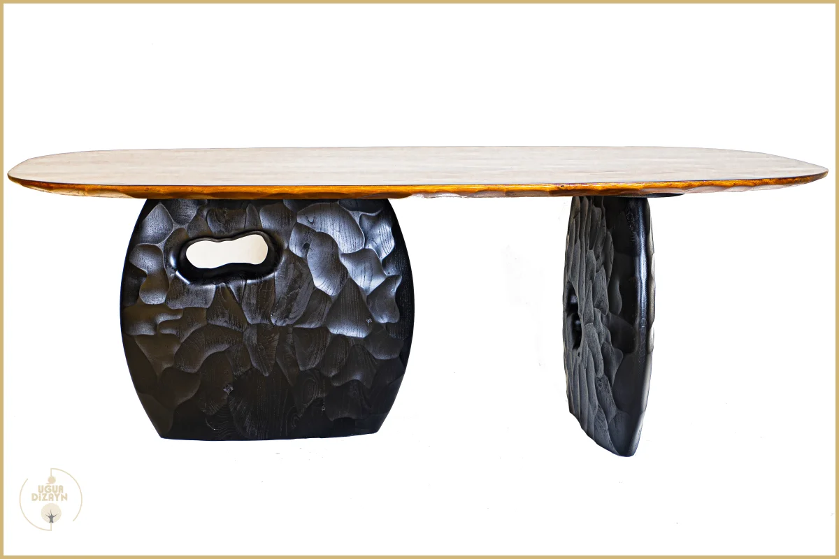 Ceviz Ağacı Kütük Masa 