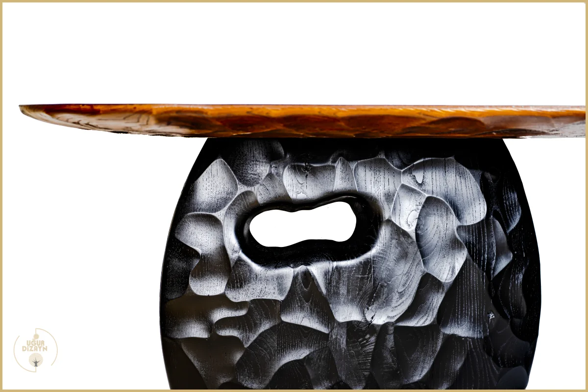 Ceviz Ağacı Kütük Masa 