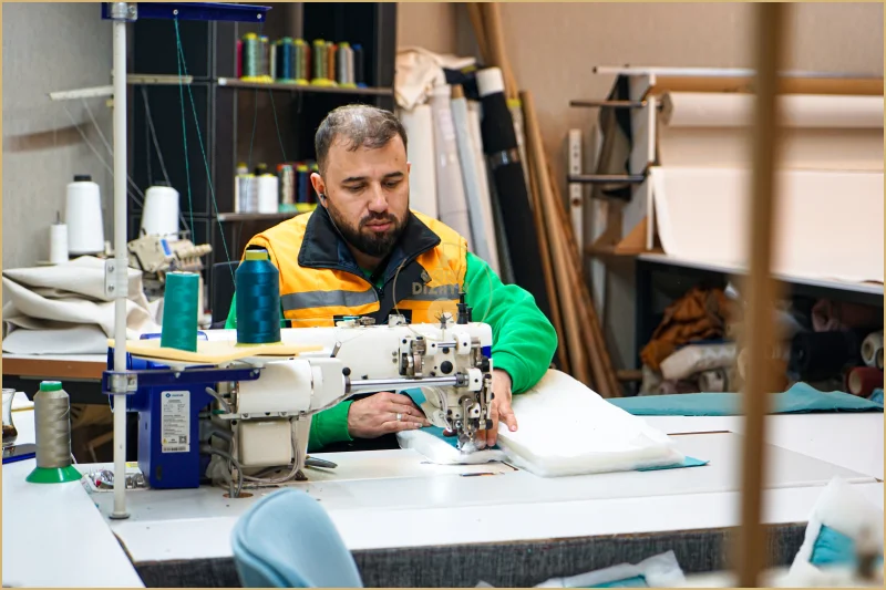 Berjer Mobilyaları Kesim ve Dikim Aşamaları