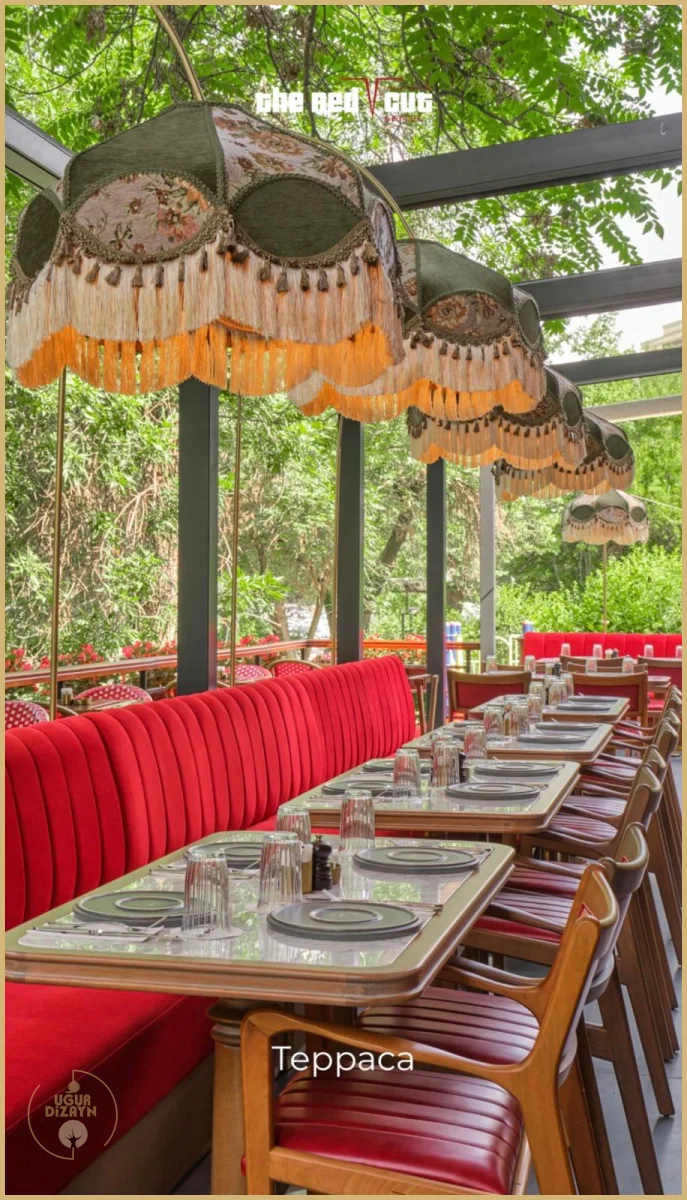 The red cut Restaurant Mobilyası Tacikistan